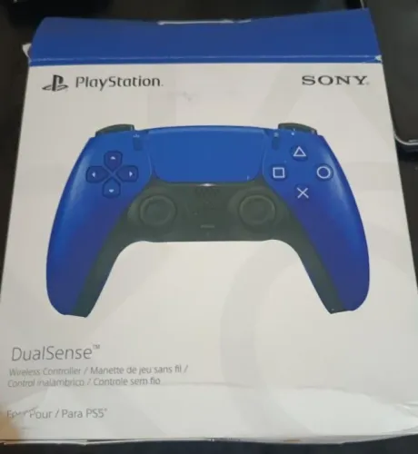 Controle PS5 DualSense Sem Fio - Starlight Blue (Azul) - Com Caixa Original
