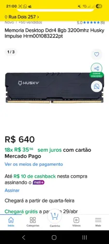 Memoria husky ddr4 
