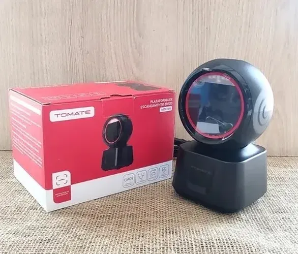 Leitor Código De Barras Fixo Usb 1d2d Qr Code Danfe Ean 2d Preto Usb