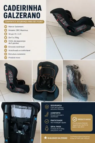 Cadeirinha Galzerano (0 a 25 kg) 