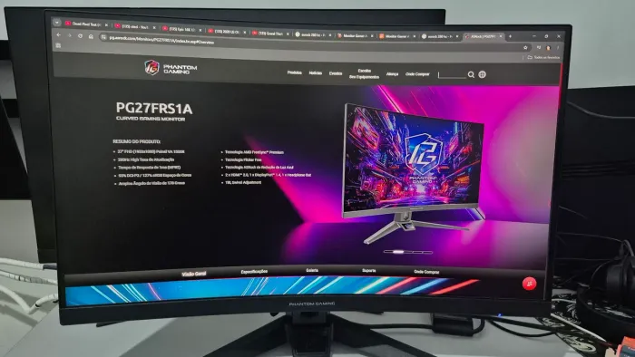 Monitor Curvo 27" 280hz ASRock Phantom Gaming PG27FRS1A