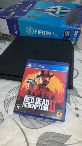 Playstation 4 Slim 500gb +2 controles e jogo