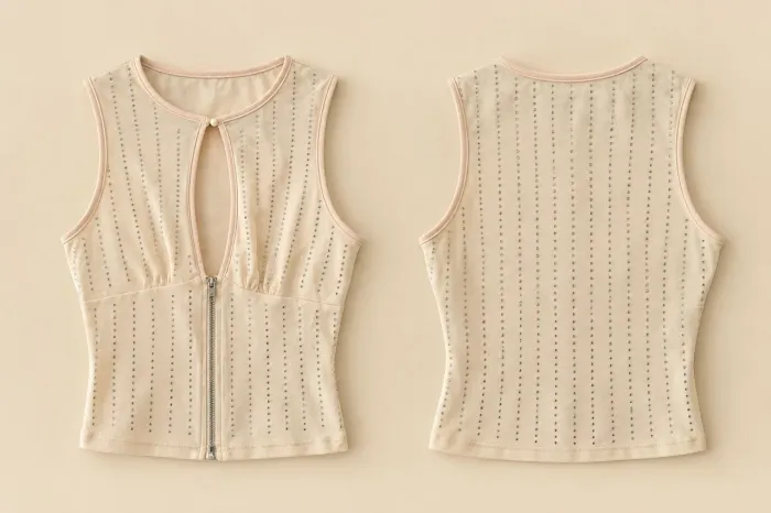 BLUSA BEJE BRILHOS