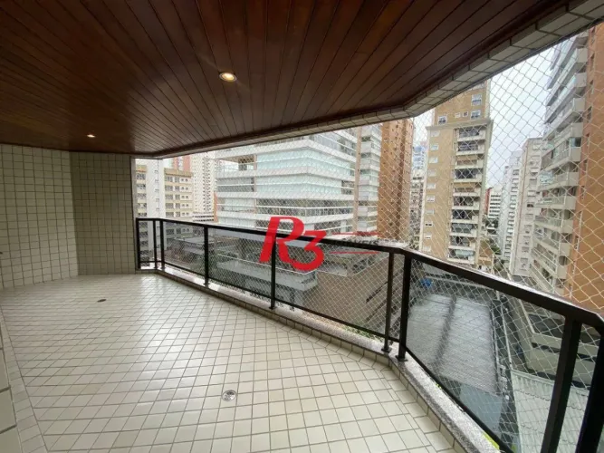 Apartamento com 3 dormitórios para alugar, 179 m² por R$ 11.000,02/mês - Gonzaga - Santos/
