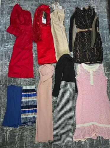 Lote Premium Festa & Grife (12 peça): Seda, Renda e Tecidos Encorpados. Tamanho P /36)