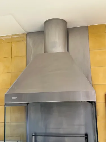 Coifa de inox para churrasqueira 