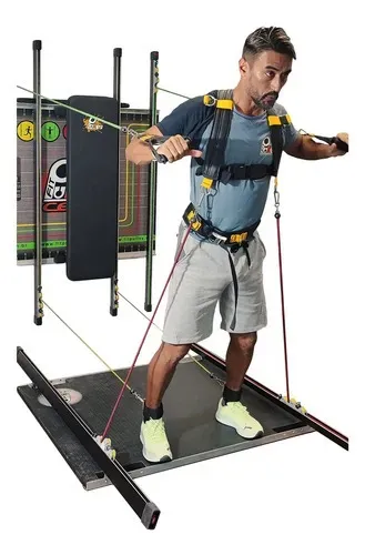 Estação Profissional Exercício Físico Funcional Pilates Modular Elástico Fitpulley Fc120
