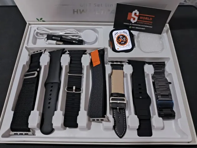 Relógio inteligente Howear Hw Ultra 2 com 7 Pulseiras - Loja Store world