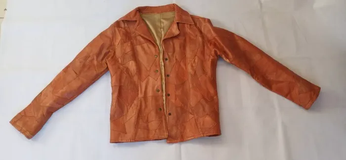Jaqueta de Couro Legítimo Feminina Vintage | Patchwork | Boho Chic | Excelente Estado