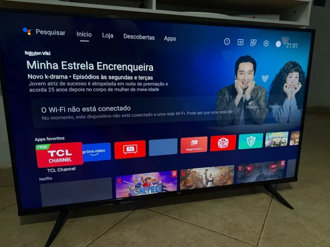 Tv led TCL Smartv 43 Android Wi-Fi Bluetooth comando de voz YouTube playstore entrego