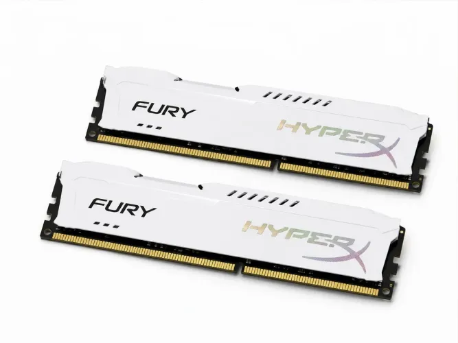 Memória RAM HyperX Fury DDR3 1600MHz 8GB Branca