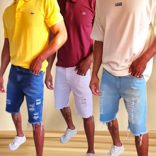 Bermuda jeans no atacado 