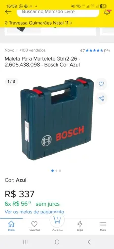 Maleta para Martelete Bosch. 