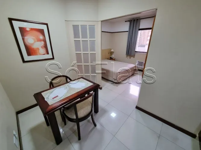 Studio para locação no La Residence Paulista 37m² 1 dormitório 1 vaga de garagem.