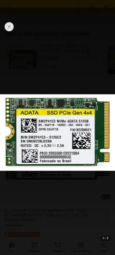 SSD ADATA 512GB 2030 PCIe Gen 4X4 Novo