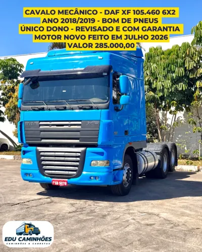 DAF XF 105.460 6x2 Ano: 2018/2019