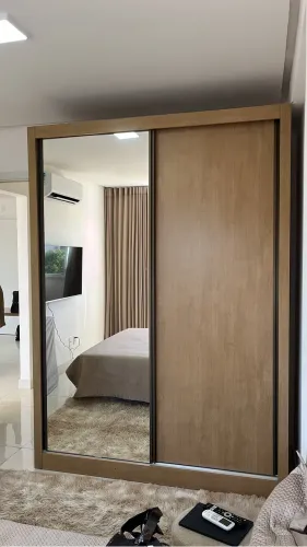 Guarda Roupas 2 portas com espelho