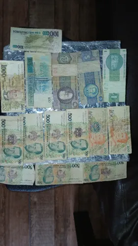 Lote Cédulas Antigas Brasil e Paraguai - Cruzeiros, Cruzados e Guaranis