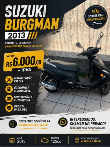 Suzuki burgman 2013