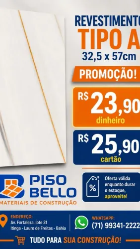 Revestimento Tipo A 32,5x57 Promoção Direto da Loja