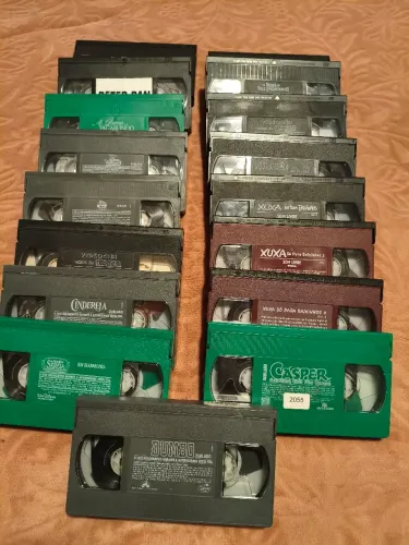 Lote de fitas vhs originais (leia)