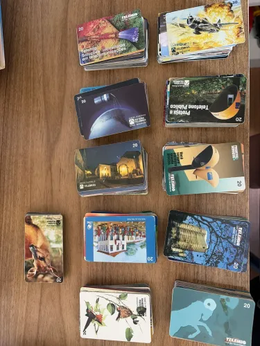 Kit com 50 Cartões Telefônicos Antigos - Colecionadores