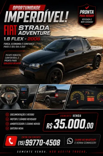 Fiat Strada Adv/adv Tryon 1.8 MPI Flex 8V CE 2008
