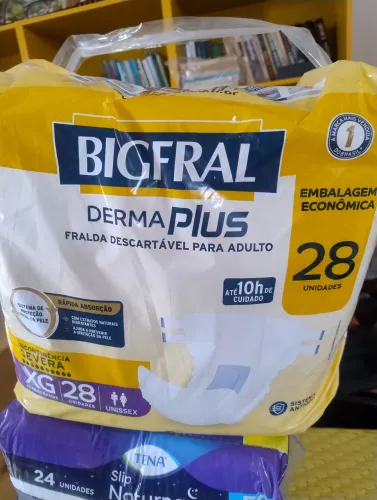Fraldas para adultos - pacotes fechados