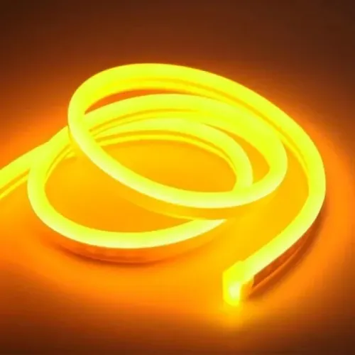 Fita Led NEON 5 metros Luz Ambar