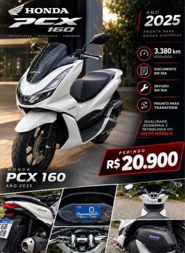 Honda PCX 160 Zera Só 3mil Km Rodado