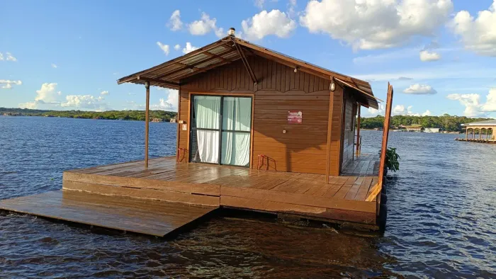 Flutuante de Lazer no Tarumã-Açu (Praia Dourada) - 7,5 X 15m | Oportunidade Única!