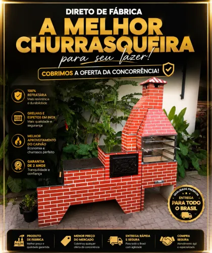 CHURRASQUEIRA PRÉ MOLDADA COM FOGÃO E FORNO
