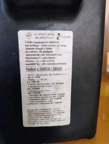 Transformador 3000va - até 18000w