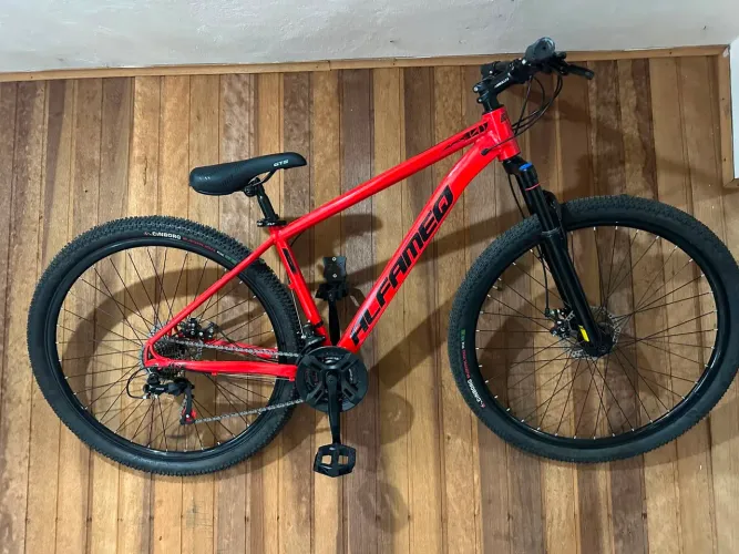 Bicicleta aro 29 freios a disco aluminio nova