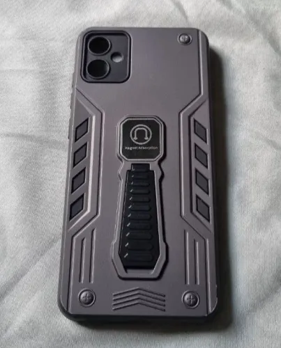 Capinha Samsung A05 ?<br>Modelo militar com suporte e ímã ?