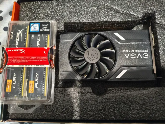 Troco placa de vídeo GTX 1060 de 6gb mais dois pentes de 8gb ddr4