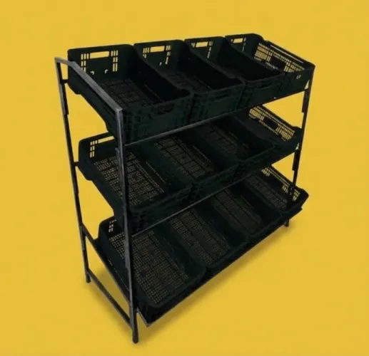 Suporte para caixa de verduras e legumes