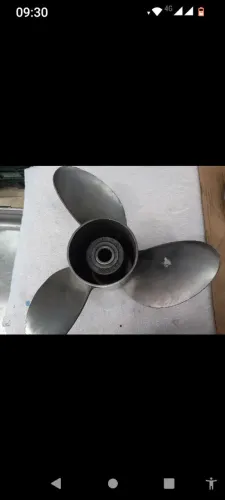 Hélice Inox Original OMC Raker 14 x 22 - Motor de Popa 150 a 250HP - Raridade