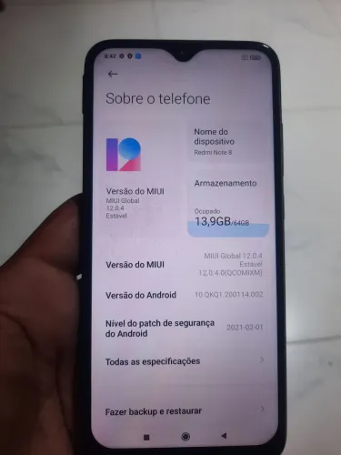 REDIMI NOTE 8 - 64GB SEMI NOVO 