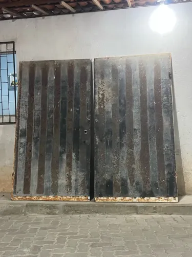 Portão de ferro garagem