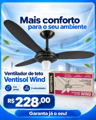 Ventilador de teto Ventisol 