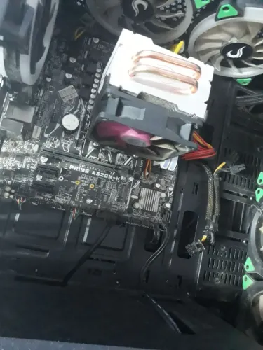Kit Ryzen 3 3100+Placa mãe+Air cooler+Gabinete+Fans+Fonte