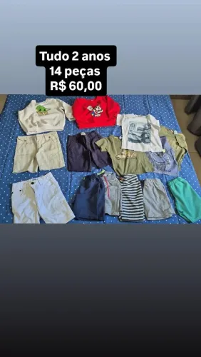 Kit roupa 2 anos