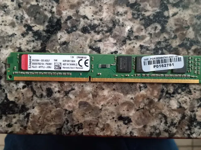 Memória Ram DDR 3 4GB 1600 MHz Kingston