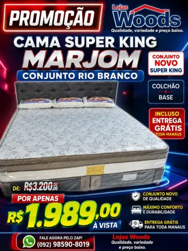 Cama Super King Conjunto Rio Branco R$ 1.989,00 Entrega Grátis