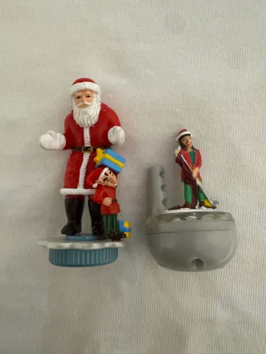 Papai noel e Elfo Kinder Ovo Expresso Polar 2004 usados