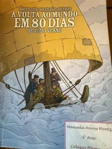Livro a Volta ao mundo em 80 Dias de julho Verne