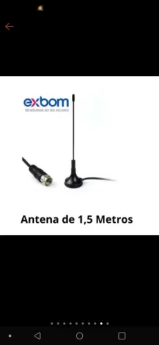 Antena de TV digital 1,5m