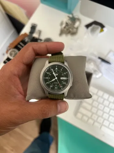 Seiko 5 sports pulseira militar