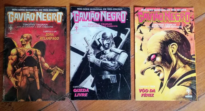 HQ GAVIÃO NEGRO Minissérie Completa 3 Edições (1990)